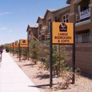 amenity signs for new community
