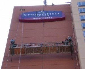 very large outdoor business sign