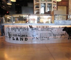 Vinyl Graphics Interior Store Counter