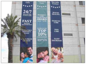 Large Vertical Outdoor Building Banners