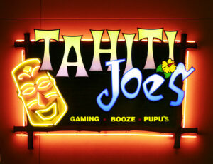 Custom neon pub building sign